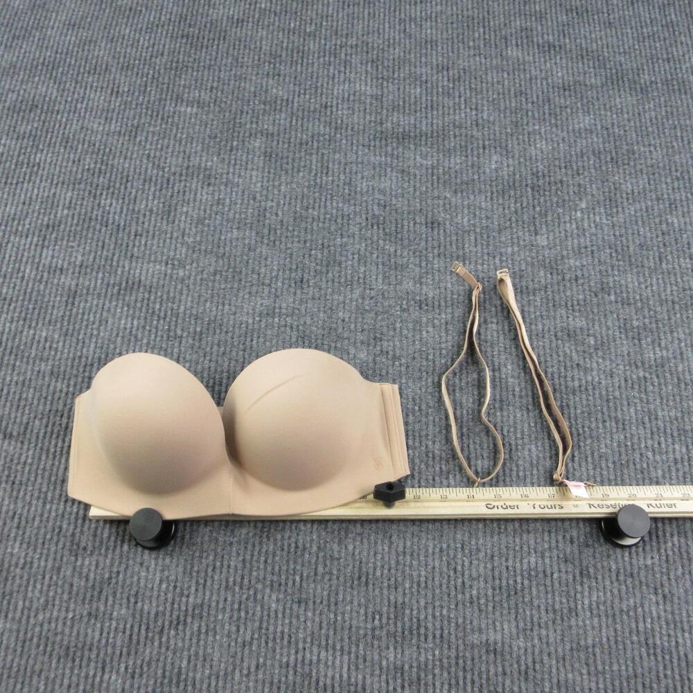 Victoria's Secret Bra Womens 34C Beige Strapless Push-Up Molded Seamless NWT